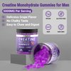 Sugar Free Creatine Monohydrate Gummies 5g for Men Women, Creatine Monohydrate Gummy with L-Taurine, Alpha GPC, Vitamin B12