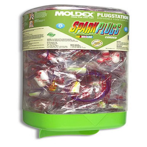 Moldex 6880 PlugStation Corded Earplug Dispenser, 150 Pairs, Standard, Green/Blue (Pack of 150)