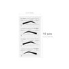 10Pcs Eye Brow Stencil Eyebrow Stencils Adhesive Eye Brow Shaping Stickers Makeup Beauty Tools for DIY Grooming