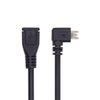 chenyang Micro USB Cable Micro USB 2.0 Male to Female 90 Degree Right Angled Data Extension Cable 0.5M