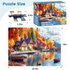 300 Pieces Puzzle for Adults, Fall Puzzle, Autumn lochs Puzzle, Funny Puzzle for Adults, Challenging Game Home Decor Birthday Party Gift Toy for Adults Kids Seniors 20.5×15 inch