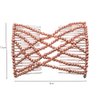 LOVEF 2pcs Fashion Magic Beaded Elasticity Double Hair Comb Clip Stretchy Women Hair Accessories
