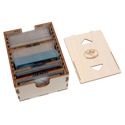 The Broken Token Case for Standard and European Size Cards - Wood Card Case with Four Adjustable ...