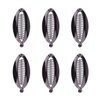 Numblartd 6Pcs Black Plastic Fish Shape Banana Hair Clip Hair Comb - French Fashion Ponytail Shark Clip Hair Clincher Hairgrip DIY Hair Accessories for Women (Length 4.5inch)
