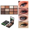 DECENTNESS 12 Colors Eyeshadow Palette Makeup Shades Nude Matte Shimmer Glitter Pigment, Pro Long Lasting&Waterproof Highlighting Makeup Palette,Ideal Gift(Natural Credential)