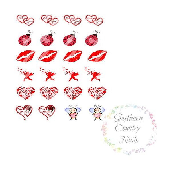 Valentine Nail Art Decals