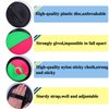 Cooraby 3 Set Paddle Toss and Catch Ball Game with Storage Bag for Sports, Beach and Party Favor, 6 Paddles and 6 Balls, Black