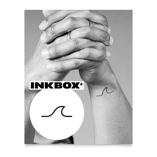 Inkbox Temporary Tattoos, Semi-Permanent Tattoo, One Premium Easy Long Lasting, Water-Resistant Temp Tattoo with For Now Ink - Lasts 1-2 Weeks, Nami, 2 x 2 in