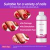 Nail Polish Gel Remover 4Fl.Oz Gel Nail Polish Remover Kit Professional Gel Remover Quickly & Easily Remove with Glass Cup Nail Cleaning pad