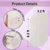 EUFARS White Fringe Backdrop Curtains for Parties - 4 Pack of 3.2x8.2ft White Streamers Curtain Photo Backdrop for Wedding Birthday Bridal Shower Baby Shower Bachelorette Christmas Party Decorations