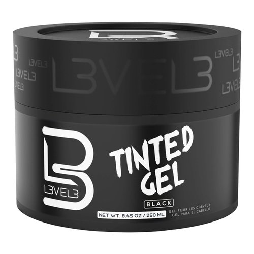 L3 Level 3 Tinted Gel Black - Temporary Black Hair Gel For Hair No Flaking and Rinses Out Easily ...