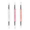 Finloome 3 pcs Nail Art Pen Silicone Brushes Dual Tipped Nail Design Tools Nail Art Carving Sculpture Pen For 3D Effect Shaping Drawing Dotting