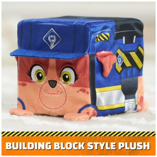 Rubble & Crew Stuffed Animals, Mix, 4-Inch Cube-Shaped Plush Toy for Kids Ages 3 and Up