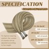 [For School] YoungSee I Tip Hair Extensions Brown Highlight Itips Hair Extensions Human Hair Light Brown and Blonde Itip Extensions 18 Inch Invisible I Tip Human Hair Extensions Silky Straight 60s/50g