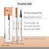 2PCS 2024 New Waterproof Microblading Eyebrow Pen, 3D Microblading Eyebrow Pencil, 4-Tip Microblading Eyebrow Pen, Long-lasting Natural Makeup Fine Stroke Magic Eyebrow Pencil