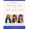 Nadula Hair Brown Yaki Straight Human Hair Glueless Wigs #4 Layer Cut Bang Wigs with 4x4Lace Closure Chocolate Brown Straight Wigs for Women No Glue No Gel Beginner Friendly 180% Density 18inch