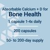 Life Extension Calcium Citrate with Vitamin D, Super-absorbable Calcium to Support Optimal Bone Health, Gluten-Free, Non-GMO, 200 Capsules