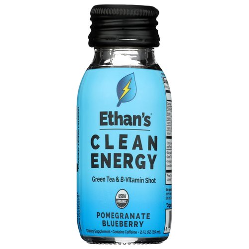 ETHANS Organic Pomegranate Blueberry Energy Shot, 2 FZ