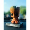 ITUBLE Groot Anime Car Dashboard Decorations Accessories Interior for Men Women Boys Girls, Bobbleheads Figures Bobblehead Dash Board Decor Auto Doll, Home Desk Car Ornaments with Cell Phone Holder
