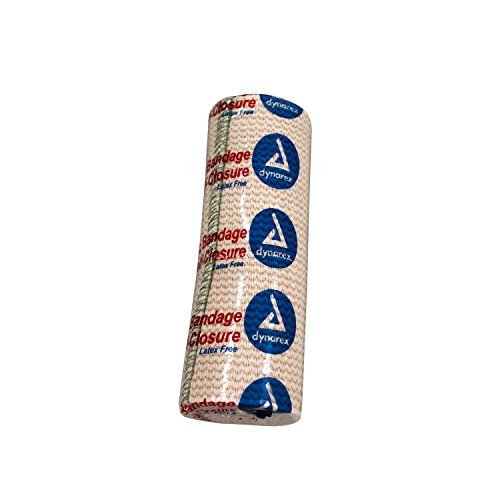 Dynarex 3661 Elastic Bandage with Self-Closure, 6" x 5 yds, Provides Compression for Injuries, Cotton, and Spandex, Non-Sterile and Latex-Free