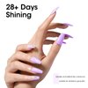 Gellen Gel Top Coat and Base Coat 2 Pcs 18ml Superior Base Coat Top Coat Set No Wipe Soak Off Ultra Glossy Top Coat Gel Nail Polish UV LED Clear Nail Polish Long Lasting for 28+ Days