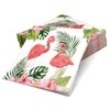 100 Pcs Pink Flamingo Luncheon Napkins Disposable Tropical Flamingos Hawaiian Luau Lunch Napkin for Summer Pool Beach Birthday Dinner Party Supplies