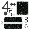 qiipii 2 Boxes 3060PCS Black Resin Flatback Rhinestones for Crafting Pure Black Flatback Jelly Stones 2mm 3mm 4mm 5mm 6mm Non Hotfix Dark Black Gems Diamonds for Nails Tumblers Mugs Bottles DIY Crafts