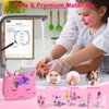 Kids Makeup Kit for Girl - 2 In 1 Kids Washable Makeup Toys & Nail Art Kit with Unicorn Cosmetic Case, Kids Play makeup for Girls, Real Girl Makeup Sets for Christmas Birthday Gifts Toys for 3-12 Year