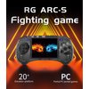 Dosnura RG ARC-S Retro Handheld Game Console 4 in IPS Screen Linux System RK3566 CPU 64Bit Video Game Player Built in 3500 mAh Battery Compatible with Bluetooth 4.2 and 5G WiFi(Black T)