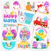 160PCS Temporary Easter Tattoos for kids 2 Inch Fake Tattoo Stickers with Easter Eggs Rabbits Chicks Easter Basket Stuffers Goodie Bag Fillers Easter Decorations Party Favors Supplies for Boys Girls
