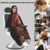 Mount Hour African Black Girl Home Hair Cutting Barber Cape Hair Salon and Dyeing Styling Cloth for Women/Men