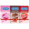 Durex Extra Thin Flavoured Condoms, 10s, Pack of 3 (Bubblegum + Chocolate + Strawberry)
