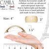 Camila Paris CP3621 French Hair Barrette Clip for Girls for Thick Curly Wavy Long Hair, Strong Hold Grip Hair Clips for Women, Automatic, No Slip Styling Girls Hair Accessories, Handmade in France