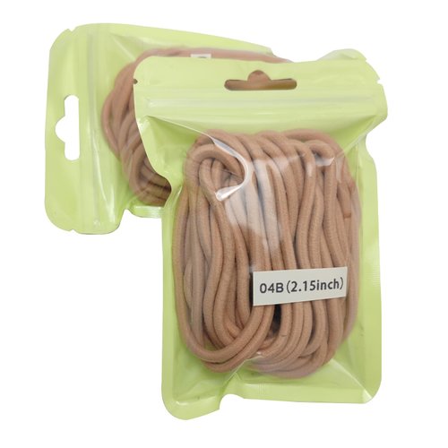 Herina Light Blonde Hair Ties Nylon Hairties 4mm Thick Ponytail Holder For Fine Hair to Medium Suit Men Women Girls Kids With Blonde Brown Hair, No Pull No Damage Stretchy Elastic Rubber Band 60Pcs