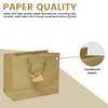 Novel Box Gold Gift Bags with Handles 10 Pack Wide Paper Bags - Shopping Bags Bulk Gift Bags Business, Shopping, Birthday Paper Shopping Bags - Shopping Bags for Groceries