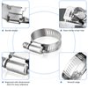 TICONN 60PCS Hose Clamp Set - 1/4''–1-1/2'' 304 Stainless Steel Worm Gear Hose Clamps for Pipe, Intercooler, Plumbing, Tube and Fuel Line
