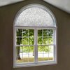 PROTINT WINDOWS Precut Pattern Texture Arched Window Film Shade, Self Adhesive Static Cling, 27 inches Diameter