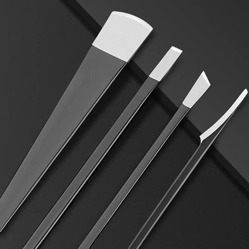 Pedicure Knife Tools Kits, Professional Stainless Steel Dead Skin Foot Callus Remover,4 pcs Ingrown Toenail Knife Tools Foot Scraper Knife to Remove Dead Skin with Portable Storage Bag