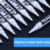 Volcanics White Liquid Chalk Markers 12 Pack Chalkboard Markers Erasable Glass Markers Washable