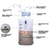 H2O Capsule INSPO Half Gallon Water Bottle with Time Marker and Straw Motivational Hydration Tracker Jug Big BPA-Free Food-Safe Leakproof Drinking Bottle Handle & Strap, Rocky Shore