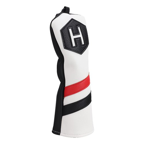 BIG TEETH Hybrid Headcover Utlity Golf Wood Headcovers Club Head Cover UT Cover Rescue with Classic Stripes Big Numer Design