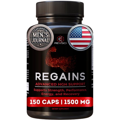 HGH Supplements for Men & Women - Regains Natural Anabolic Muscle Growth Building & Human Growth Hormone for Men, Muscle Builder for Men, Muscle Recovery Post Workout Supplement, 150 Protein Pills