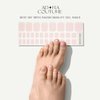 Adora Couture Semi Cured Gel Nail Strips Pedicure Stickers | 32pcs Glossy Pink Toe Nail Stickers | Gel Nail Pedi Strips | Gel Nail Wraps Semi Cured | Salon Nails at Home - Requires UV Light (Pink P)