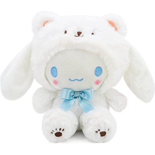 Cartoon Kawaii White Bear Cross-Dressing Series Plush,Soft Plush Doll Cute Soft Toys, Plush Pillow Stuffed Animals Toy Birthday Gifts for Girls Kids (WhiteBear-D-8in)