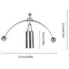 Sunnytech Mini Steel Balance Toy Weightlifter Kinetic Art Balance Toy Balancing Decompressive Science Psychology Home Offic Decor Desk Decor Toy WJ064