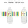 Big Dot of Happiness Cheerful Happy Birthday - Colorful Birthday Party Water Bottle Sticker Labels - Set of 20