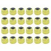 RACOFSB 24 Pcs Fingerboard Locknuts Professional Self Lock Nuts with Nylons Insert (Gold)