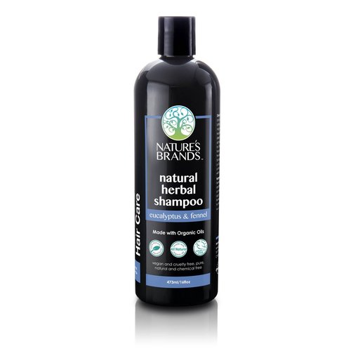 Natural Shampoo by Herbal Choice Mari (Eucalyptus & Fennel, 16 Fl Oz Bottle) - Made with Organic Ingredients - No Toxic Synthetic Chemicals