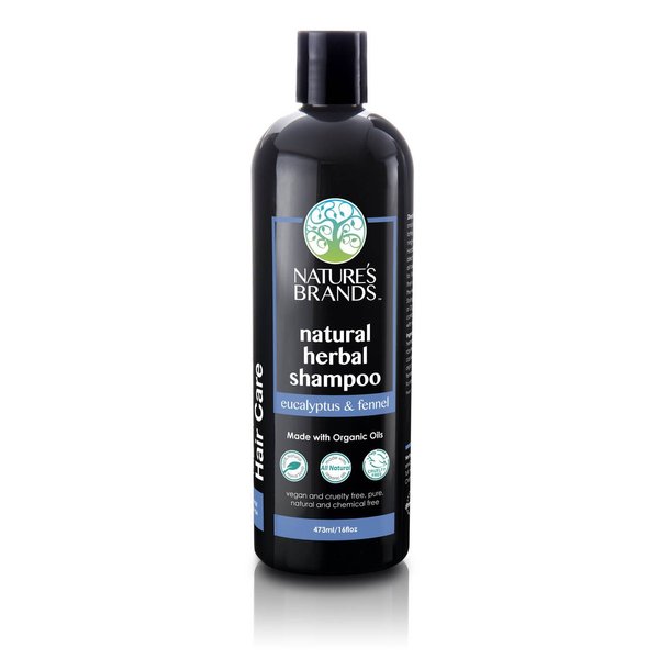 Natural Shampoo by Herbal Choice Mari (Eucalyptus & Fennel, 16 Fl Oz Bottle) - Made with Organic Ingredients - No Toxic Synthetic Chemicals