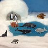 BRETOYIN Mini Sea Animals Figurines Fish Set 18PCS Whale Bath Toys Figure Whale Ornament for Kids Toddlers Preschool Educational Playset